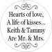 Mr. and Mrs. Kisses Stickers Personalized Wedding Hershey Labels Favors