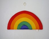 Vintage Rainbow Wall Hanging, 1980s