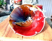 LOTUS POTTERY BOWL by greg johnson handmade and handthrown