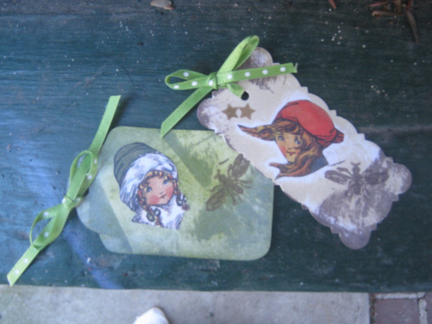 2 ORIGINAL Handmade Tags