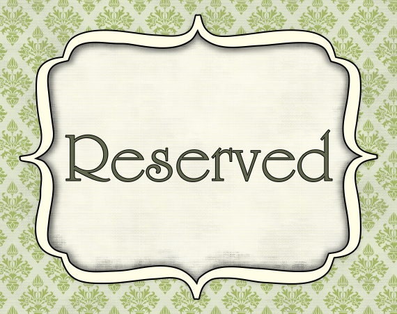 FREE SHIPPING RESERVEd for Amanda