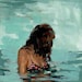 Summer Girl . extra large giclee art print poster of original painting