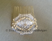 Bridal Hair Comb - Wedding Hair Accessories, Wedding comb with crystals, Crystal hair-comb, Silver hair comb