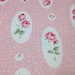 Japanese Cotton Floral Print Fabric - Antique French Roses, Pink - Yuwa, Half Yard - NT557