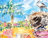Nid Cigogne, Marrakesh painting