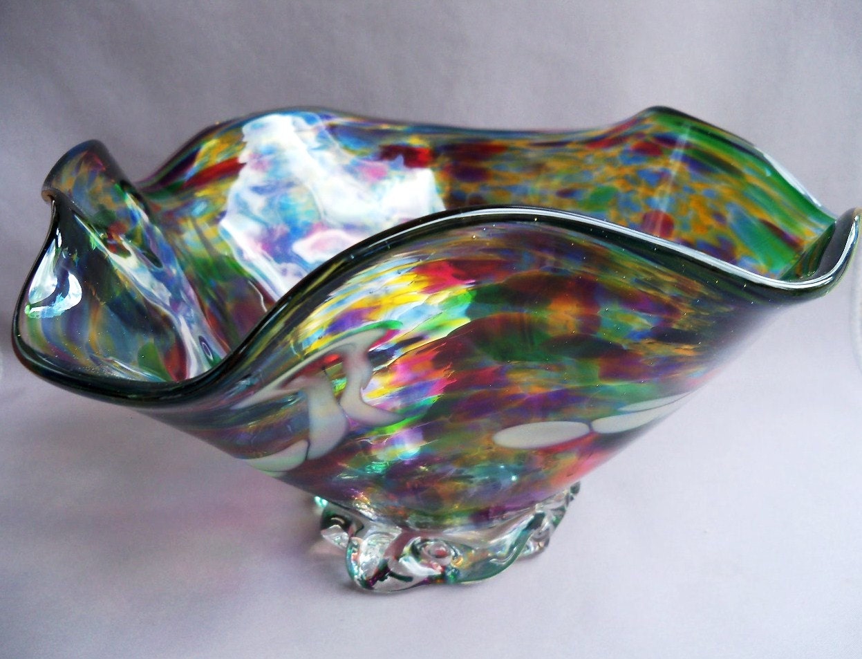 Hand Blown Glass Fruit,Decorative  Bowl