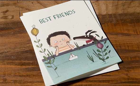 Best Friends greetings card