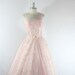 1950's Vintage Dress - PRINCESS Dreamy Lace and Tulle Pink Wedding Prom Party Dress