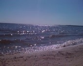 calm waters  - fine art photography - beach, sea, sunshine, blue sky, ocean, lake, peace, relax, landscape, natural, sand, beauty