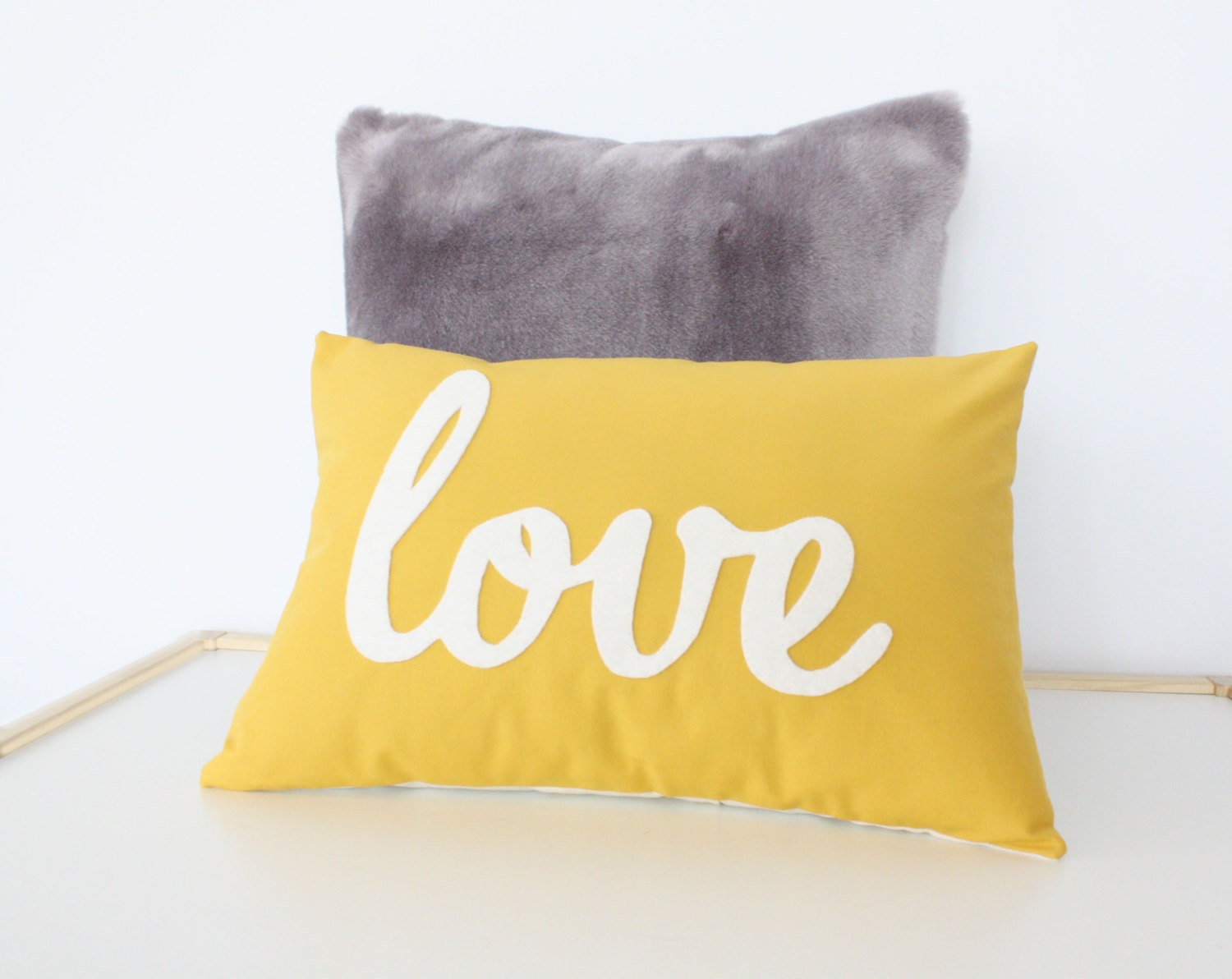 Yellow Love PIllow - Home and Living / Decor and Housewares