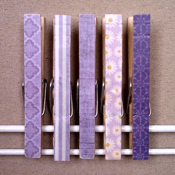 Cork Board Pin Clothespins - Spring Time