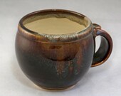 Soup Bowl with Handle Beautiful Brown B FREE SHIPPING