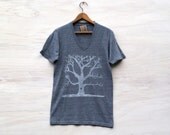 Tree Love vneck eco tee unisex