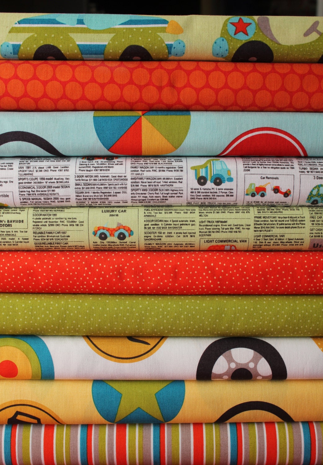 SALE....10% OFF  from Kellie Wulfsohn for Riley Blake, Peak Hour -Fat Quarter bundle of in stock fabrics, 10 total