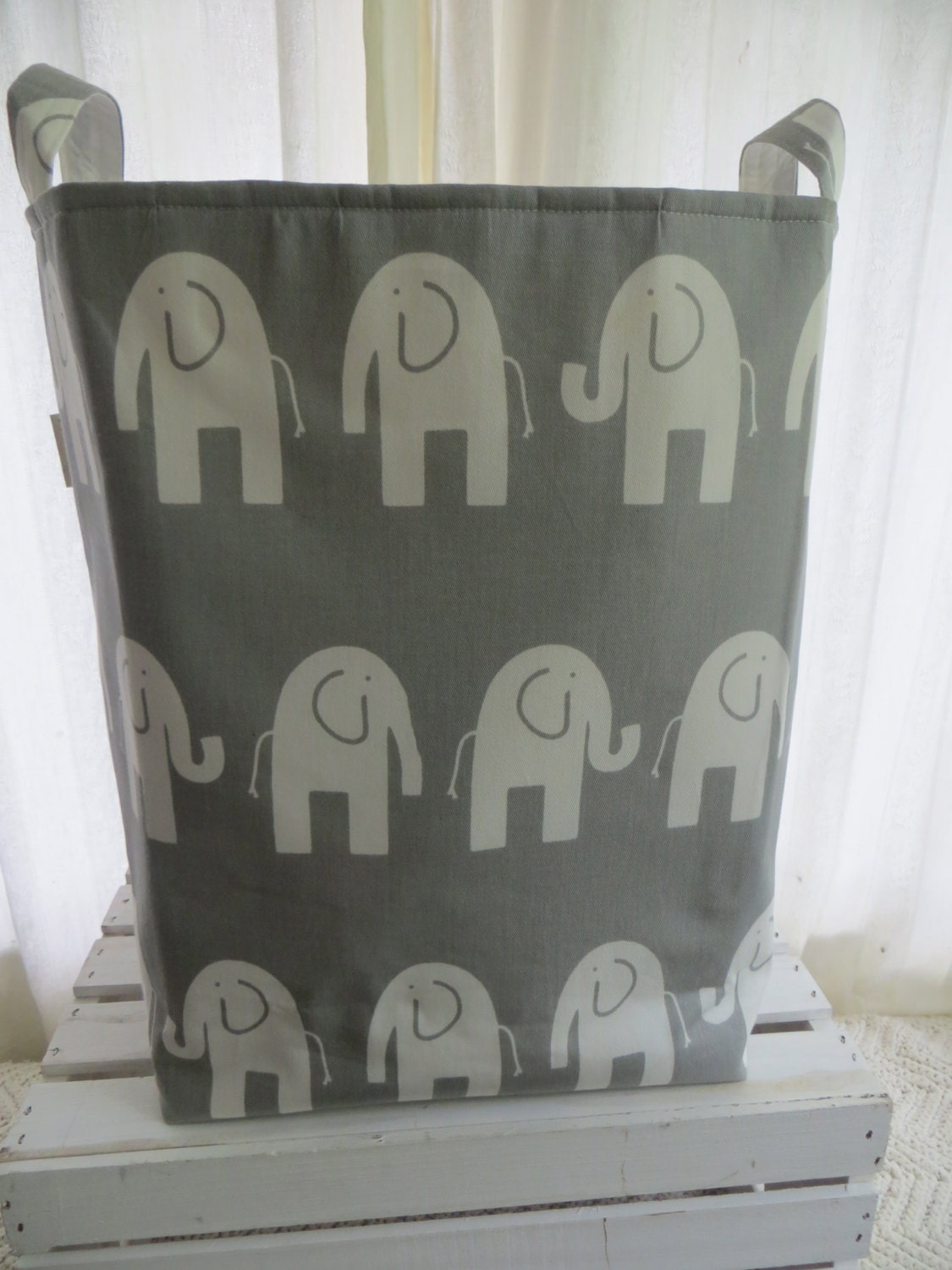 Storage bin Laundry Hamper Toy Basket for the Nursery Chevron 12 x 10 x 17  Choose your colors