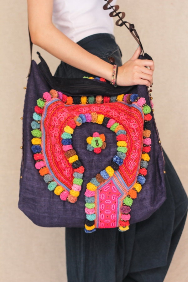Coco Snail.in blue   .. oversize totes 100 percents hemp