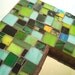 Mosaic Frame: Stained Glass, Wall Art, Frame with Mirror, Green, Yellow