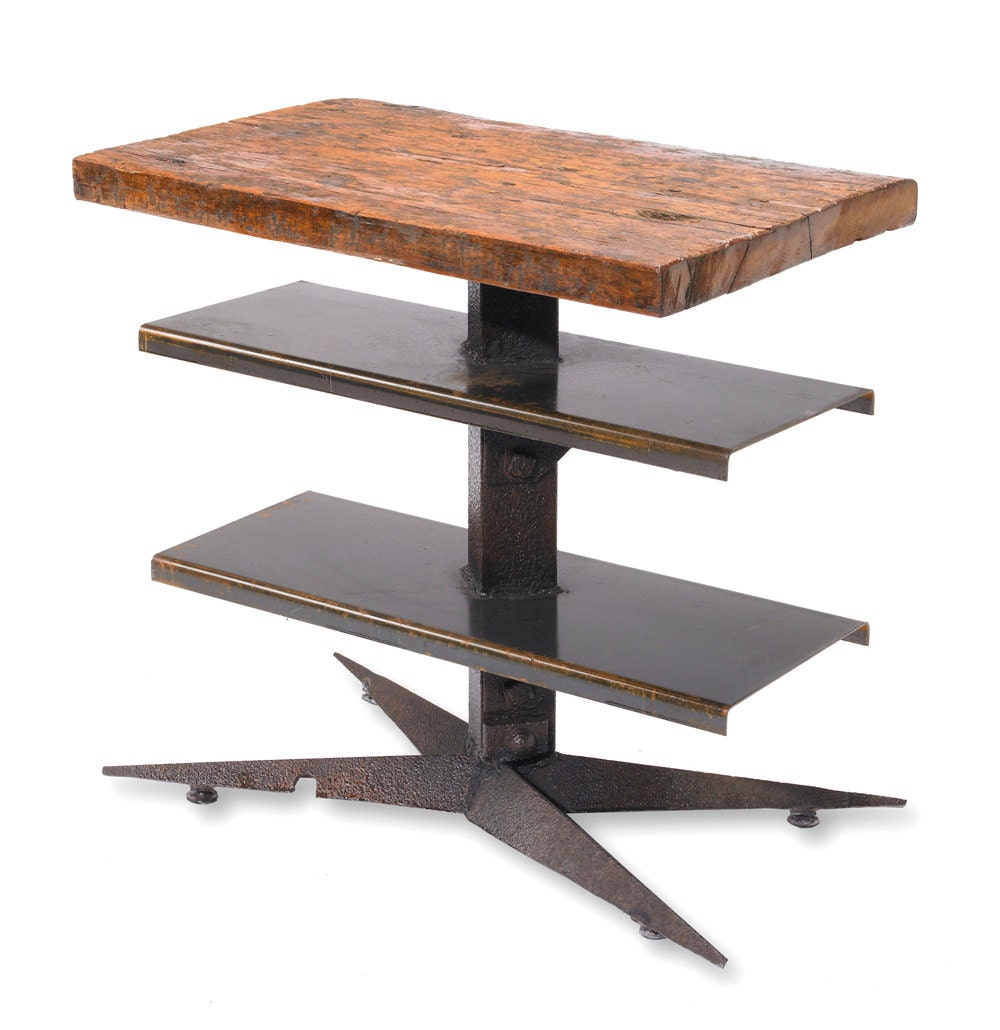 Angle Iron and Reclaimed Wood Table