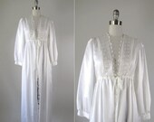 SALE Vintage 1970s Dior Robe // 70s MISS DIOR Nightgown // Now and Forever