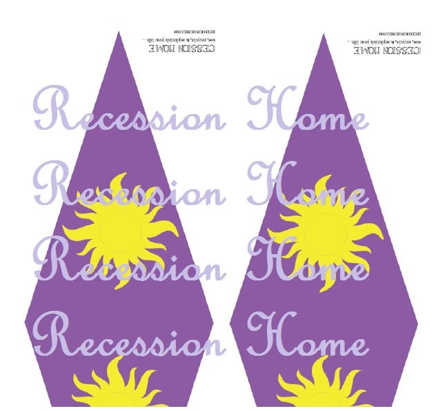 Large sunburst PDF for Rapunzel Tangled lantern decorations or iron on Il_170x135