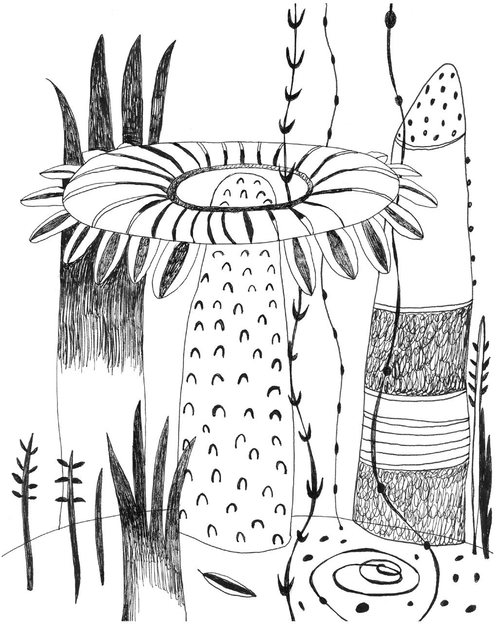 Limited Edition Giclee Print. "Day 10" Black and White 11" x 14"