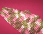 Dog sweater in pink camo, size XS, S