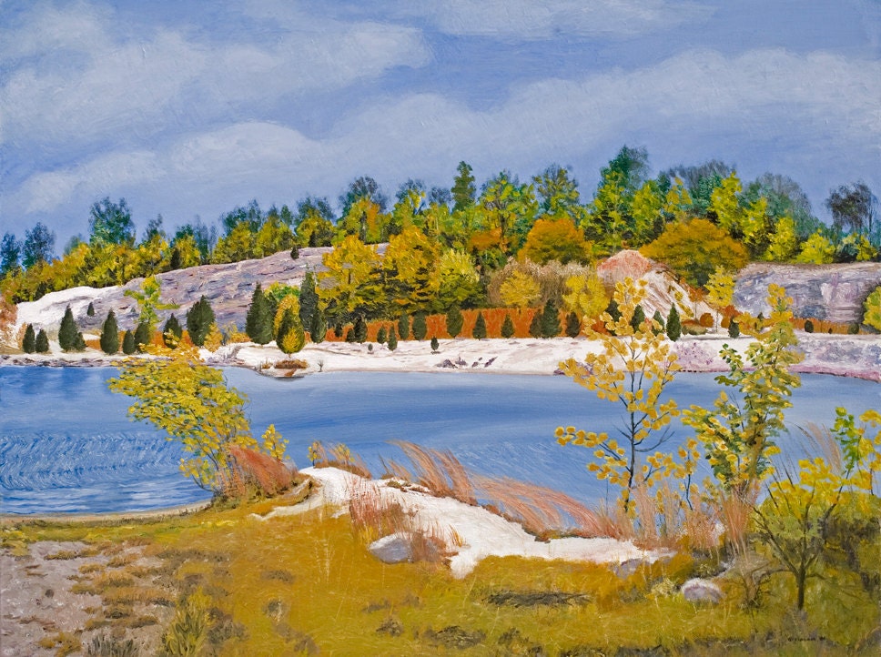 Landscape Painting Print - Klondike Park - 11" X 14" Giclée