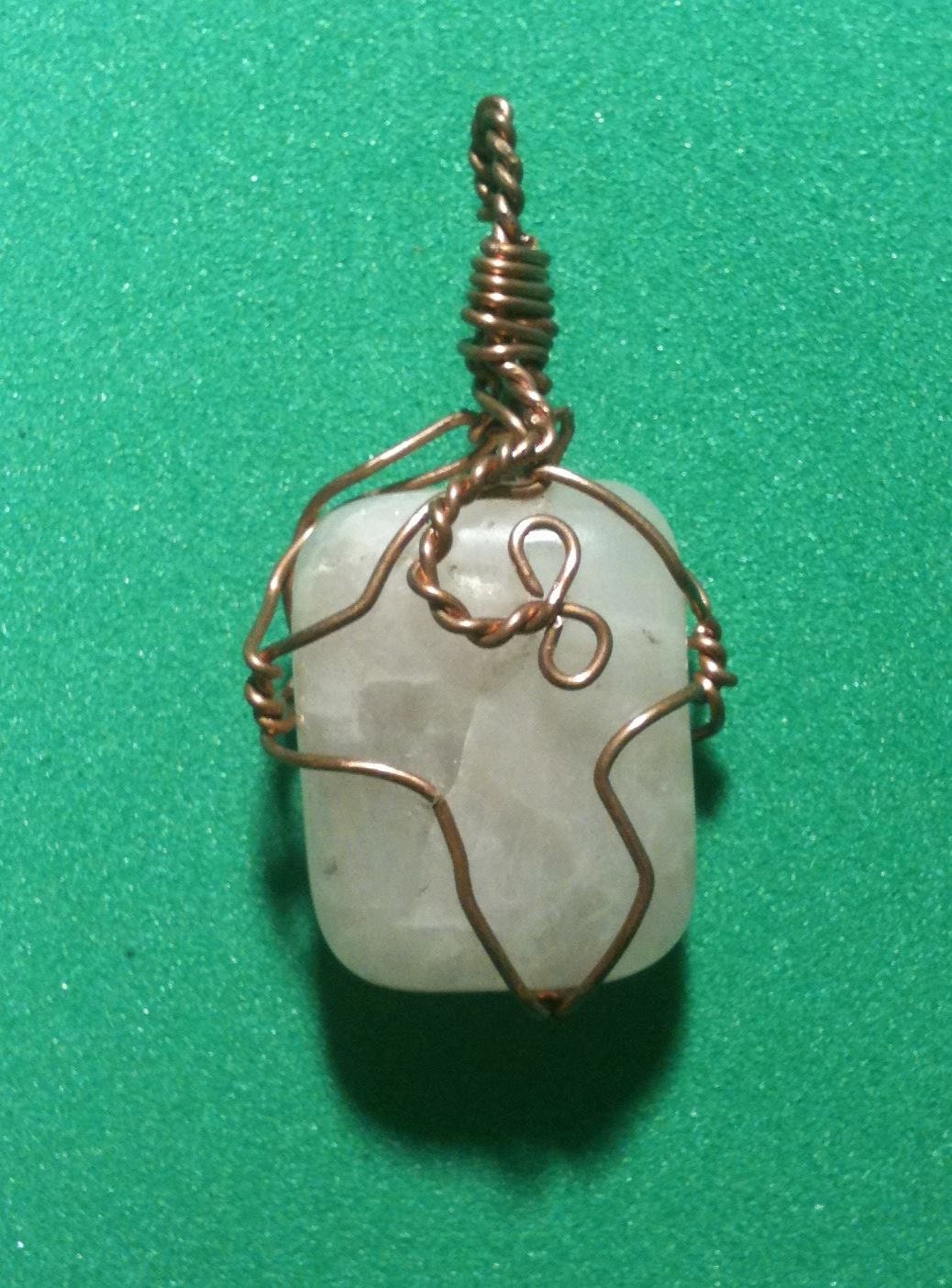 Rose Quartz Wire Wrapped Pendant