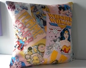 Batgirl Wonder Woman pillow / cushion cover