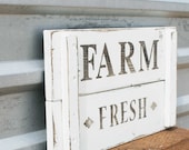 Farm Fresh sign, Farmhouse Decor, Country Market - SummerRoad