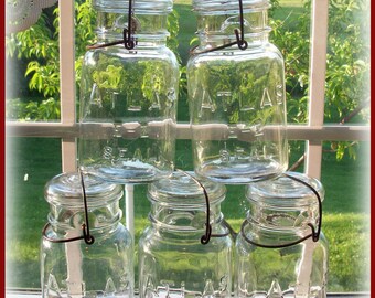 Blue Ball Mason Jar NUMBER 13 Quart by Dow