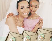 Set of 3 Custom Bridesmaid Necklaces - Match your wedding colors
