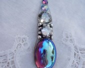 Purple Rain Tikka Bindi - swarovski crystal tribal belly dance bindi