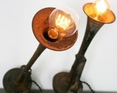 1930's Car Horn Lamps/Sconces