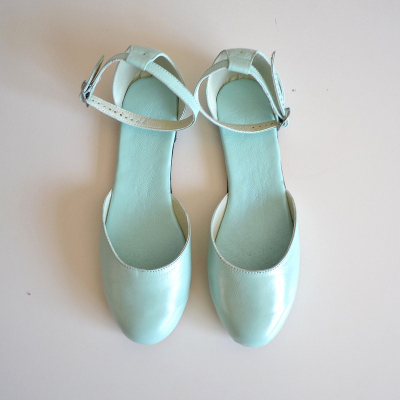 Vita color block open sandal/ballet flats (Handmade to order)