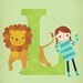 L is for Lion - Alphabet - 8 x 10 Archival Print