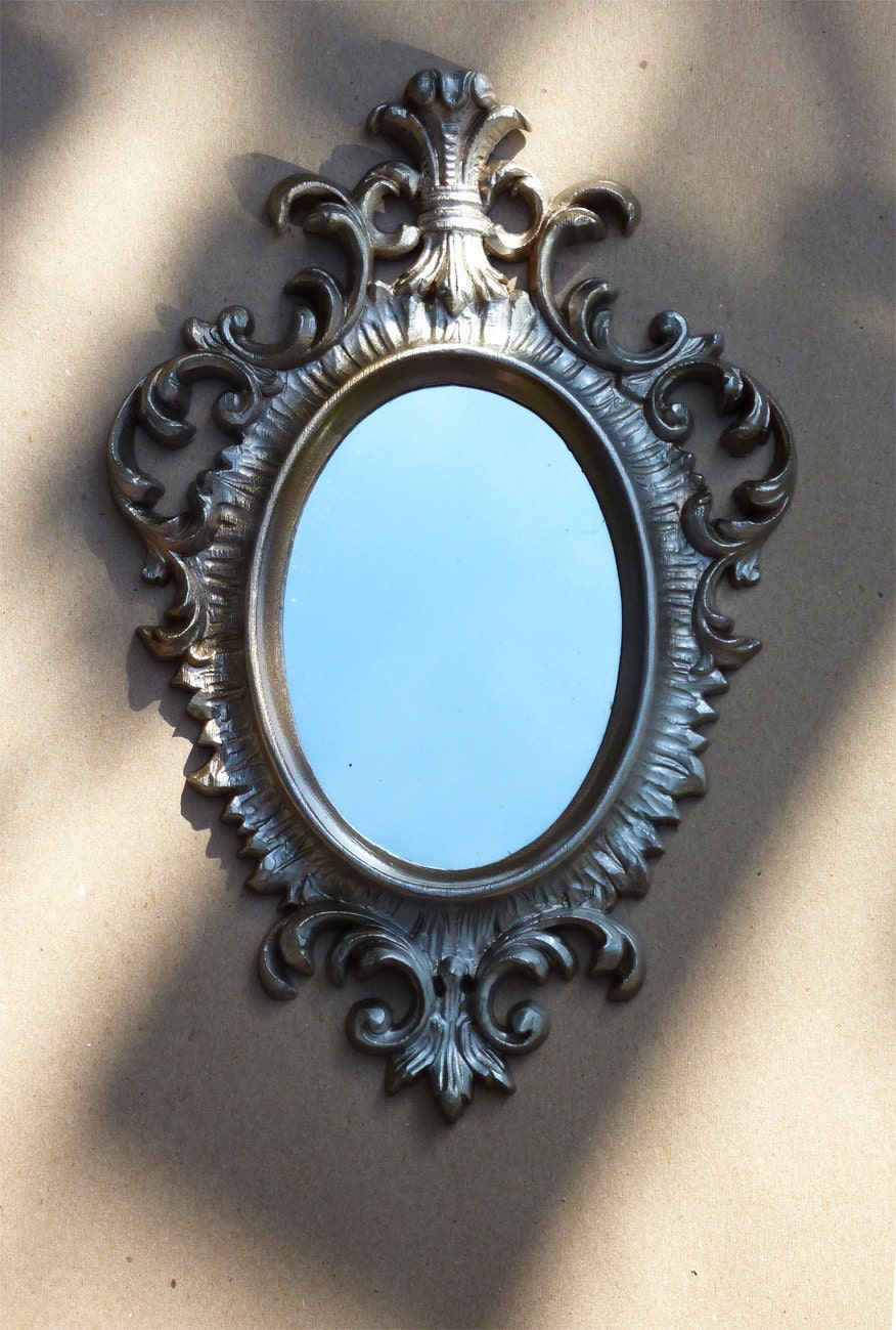 Florentine Mirror. . . Iridescent White Gold  Vintage Burwood. . . Elegant is Elegant . . .