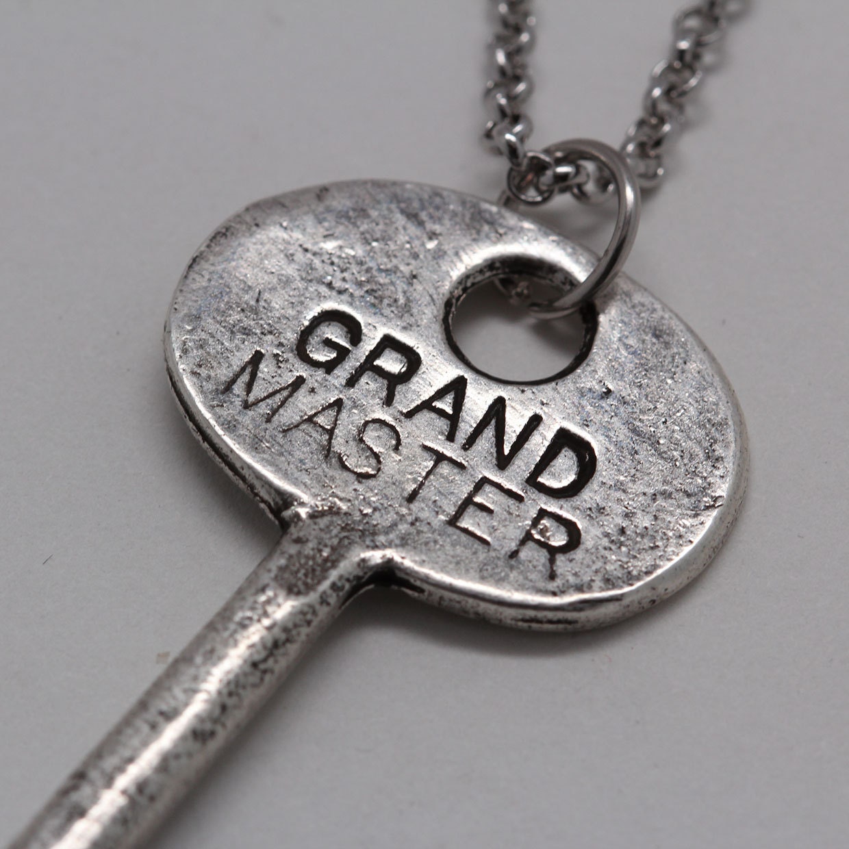 Grand Master Skeleton Key in Antitue Silver on a 24" Chain (Made in NYC)