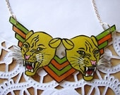 Fierce Cat  Necklace