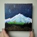 night radiance, original painting 4 x 4