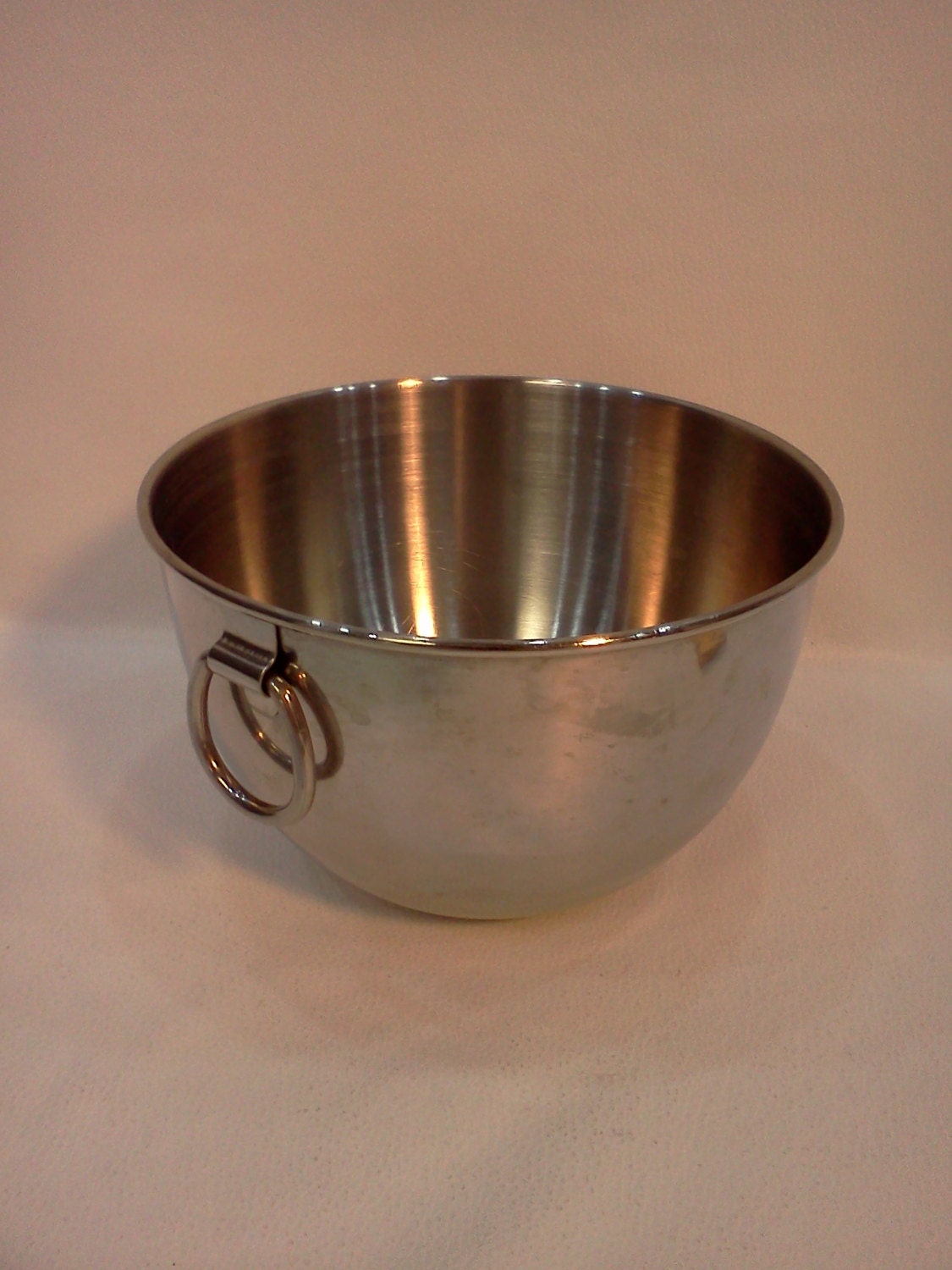 Stainless Steel 5 inch Mixing Bowl with D Ring Handle by artzybitz