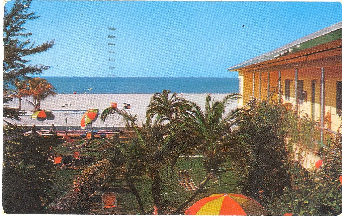 Vintage Florida Postcard - Saint St Petersburg - Treasure Island - Arvilla Motel