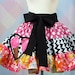 Retro Ice Cream Cone TuTu Skirt Ruffles Dots Pink Yellow Black Womens Size Medium