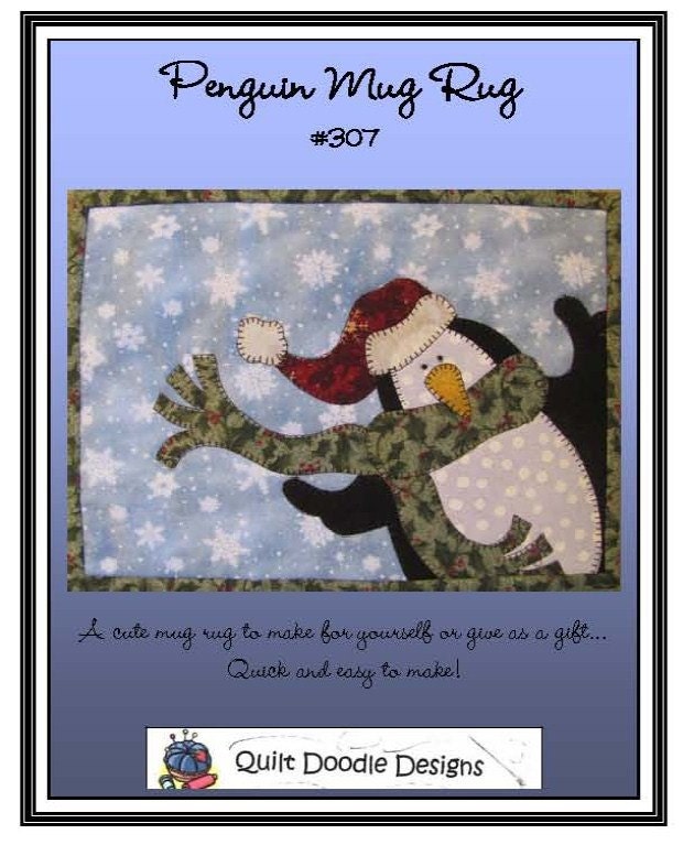 Penguin Mug Mat packaged Pattern