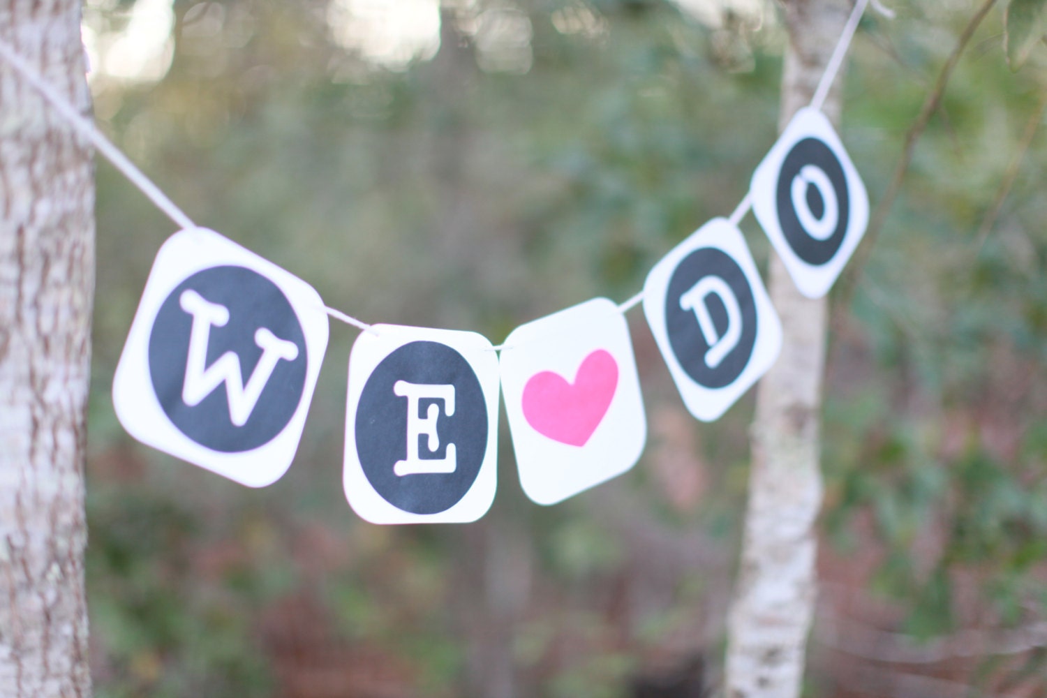 WE DO BANNER Engagement Banner Wedding Banner Photo Prop Photo Booth Prop Engaged Garland Engaged Bunting Wedding Sign Engaged Sign