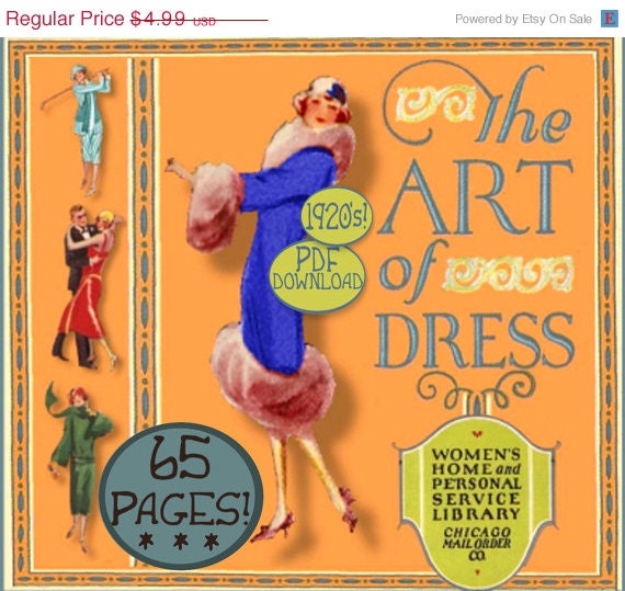 sale 1920s The Art of Dress - Art Deco Style Secrets e-booklet - Think DOWNTON ABBEY