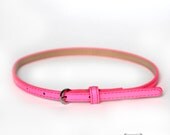 Toddler Girl's or Baby Girl's Skinny Belt- Neon Pink
