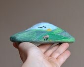 Felted Soap Mountain Landscape (Lavender)