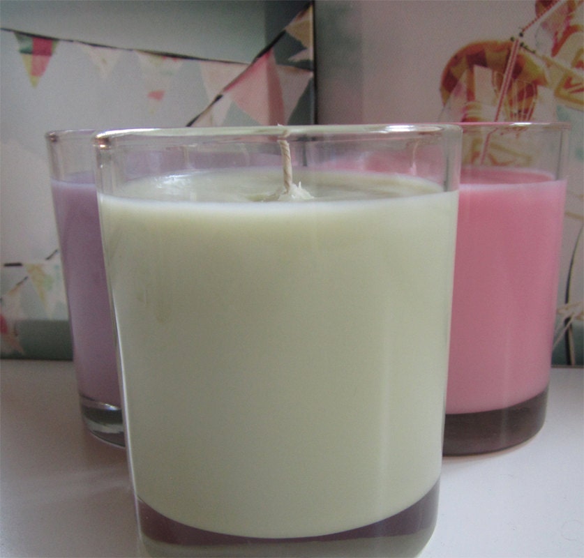 Summer Organic Soy Candles in round tumbler - you choose scent - 50-hour burn