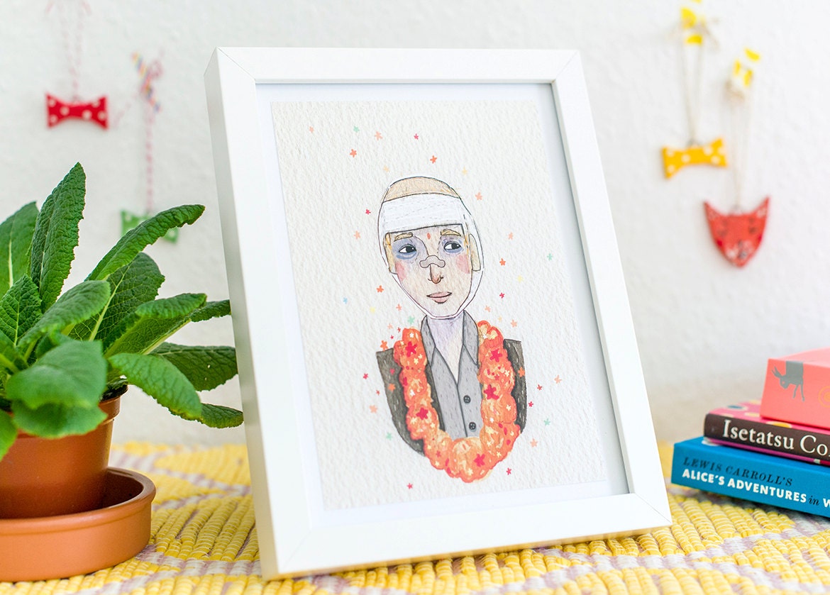 Francis from The Darjeeling Limited Giclee Print A5